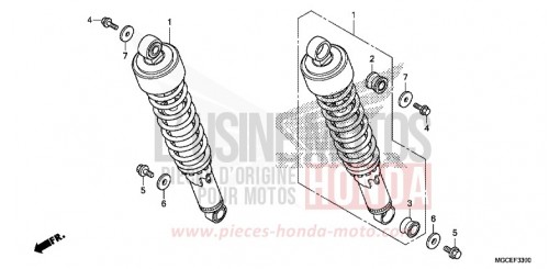 COUSSIN ARRIERE CB1100AE de 2014